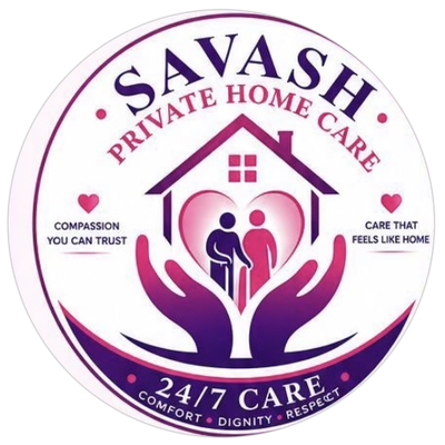 Savash Private Home Care circular badge logo